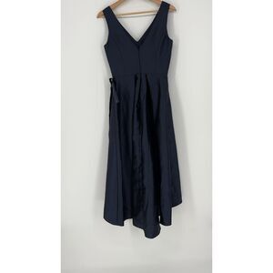 ALFRED SUNG Midnight Blue High Low Dress
